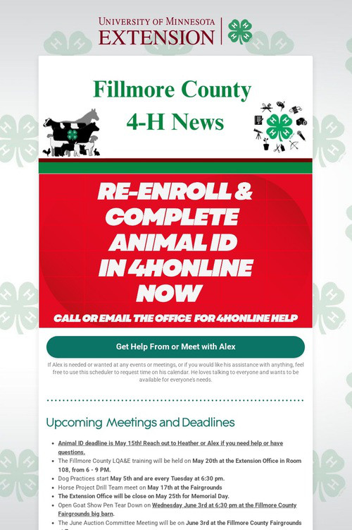 Fillmore County 4-H News