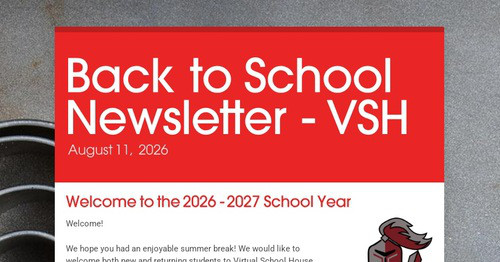 Back to School Newsletter - VSH