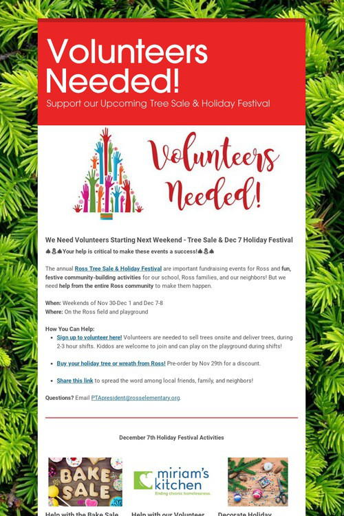 Volunteers Needed!