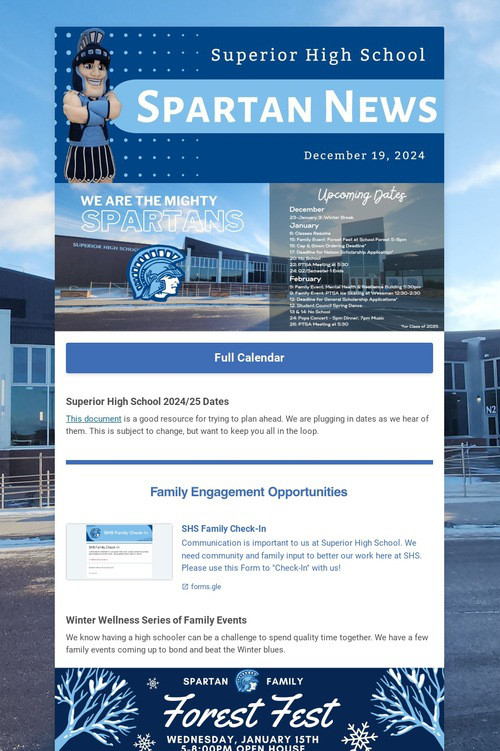 SHS Family News