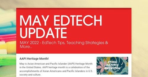 MAY EDTECH UPDATE