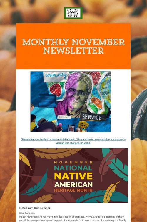 Monthly November Newsletter