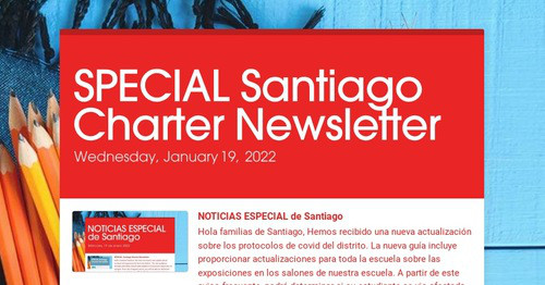 SPECIAL Santiago Charter Newsletter