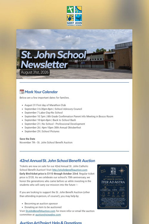 St. John School Newsletter