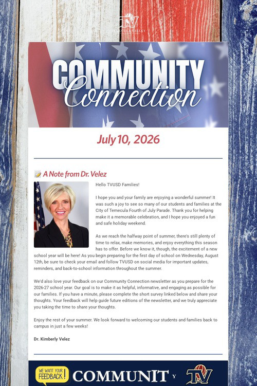 COMMUNITY CONNECTION - SUMMER 2026