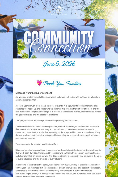 TVUSD COMMUNITY CONNECTION
