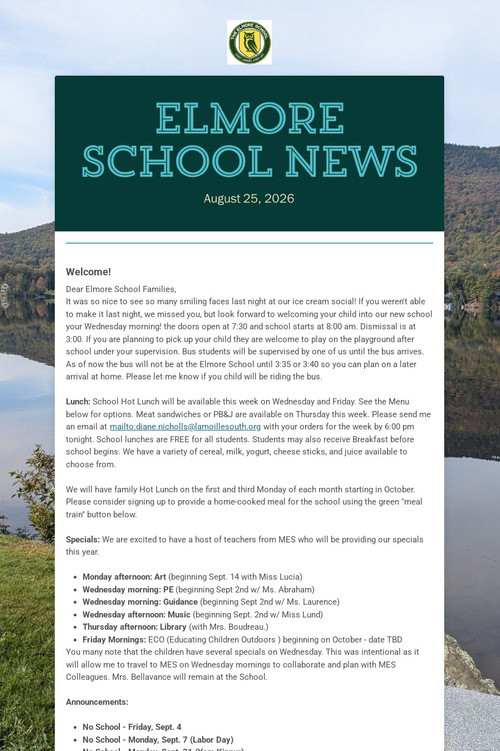 ELMORE School News