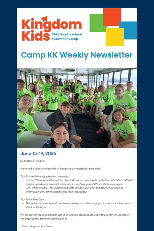 Camp KK : June 15-19