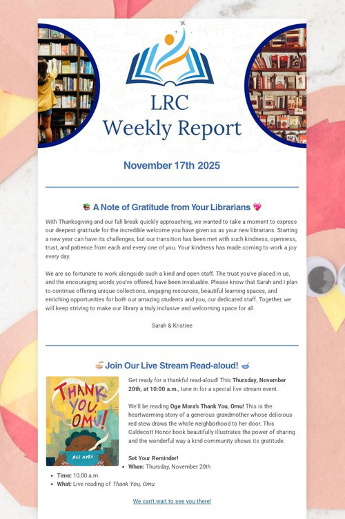 LRC Weekly Update