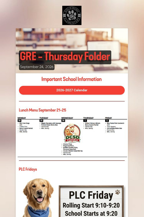 GRE - Thursday Folder