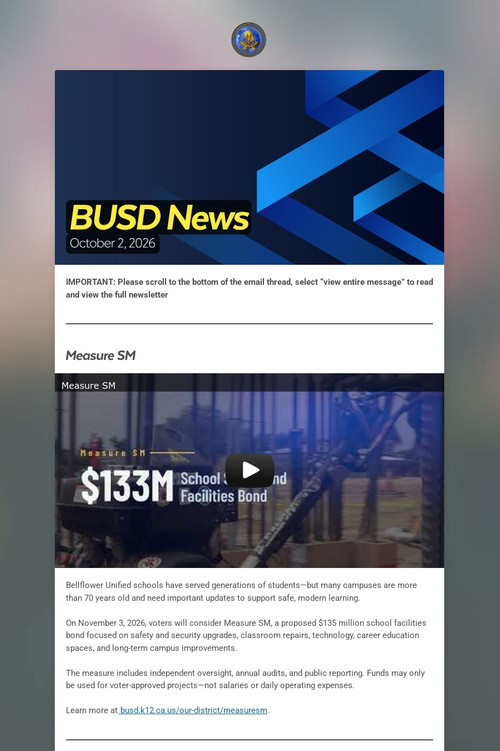 BUSD News