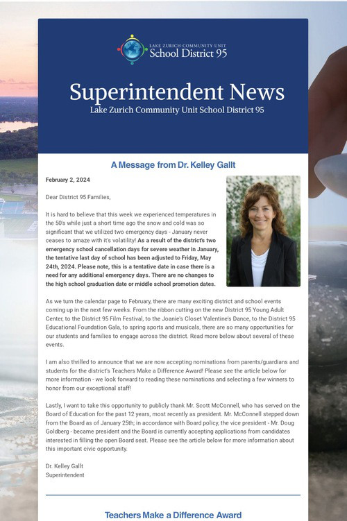 Superintendent News