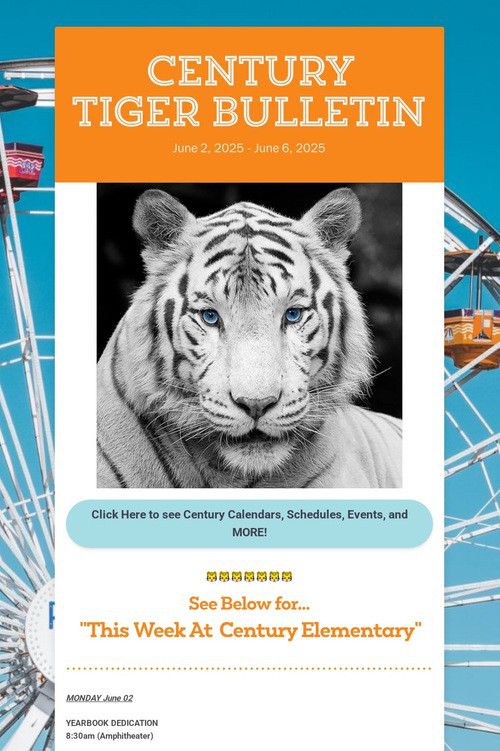CENTURY              TIGER BULLETIN