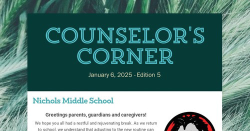 Counselor's Corner