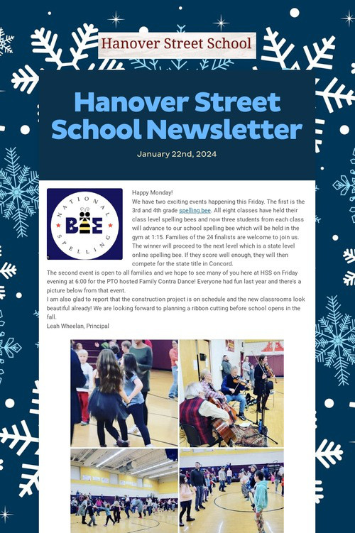 Hanover Street School Newsletter