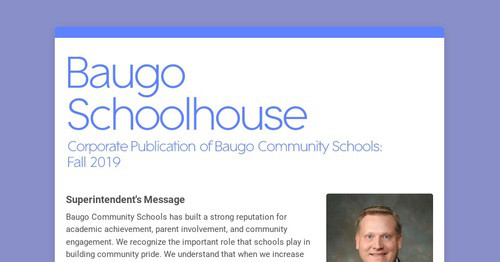 Baugo Parents Design newsletters to spread the word online | Smore