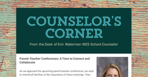 Counselor's Corner