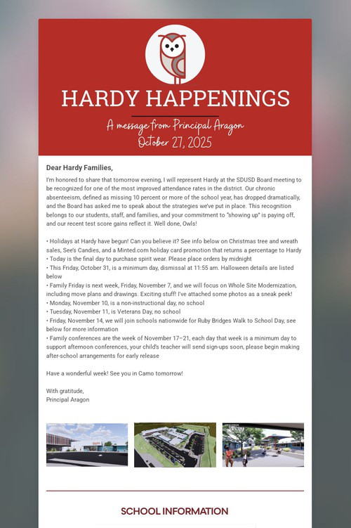 Hardy Happenings