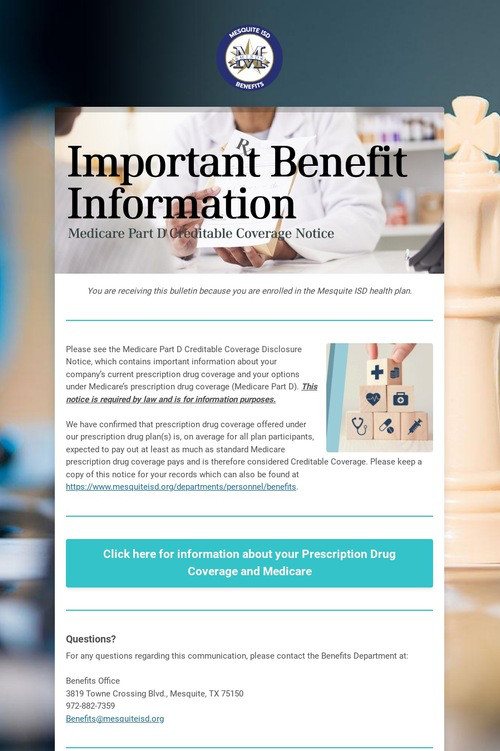 Important Benefit Information