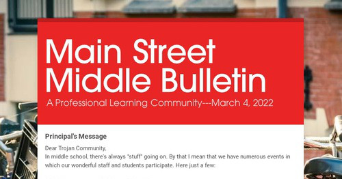 Main Street Middle Bulletin