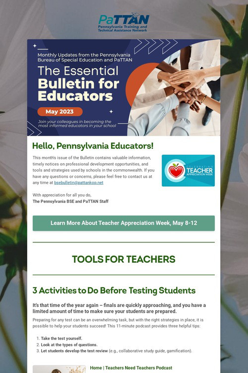 Essential Bulletin for Educators