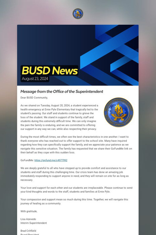 BUSD News
