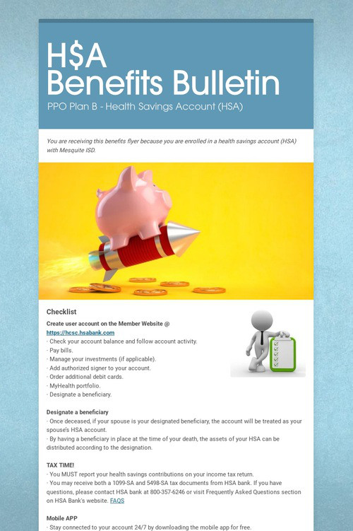 H$A        Benefits Bulletin