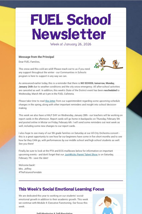 FUEL School Newsletter