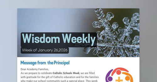 Wisdom Weekly - January 26, 2026