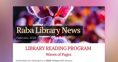 Raba Library News