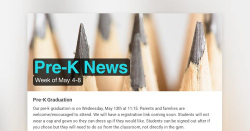 Pre-K News
