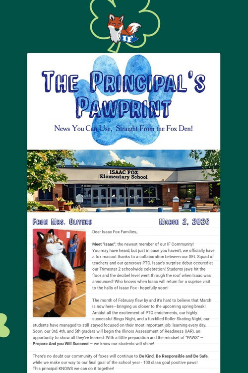 The Principal's Pawprint