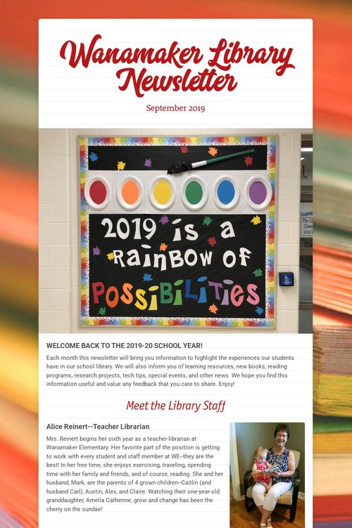 Wanamaker Library Newsletter