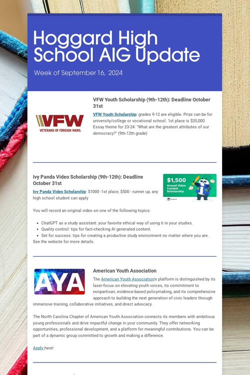 Hoggard High School AIG Update