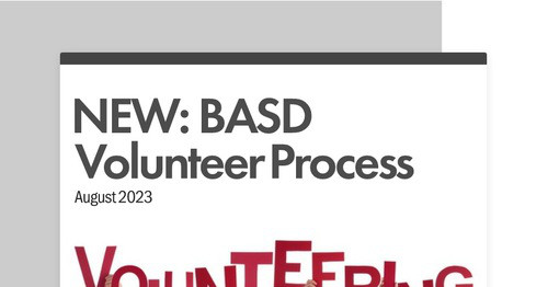 NEW: BASD Volunteer Process