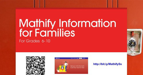 Mathify Information for Families | Smore Newsletters for Education