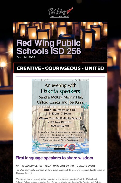Red Wing Public Schools ISD 256