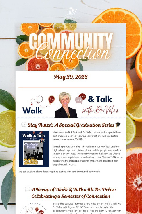 TVUSD COMMUNITY CONNECTION