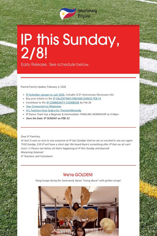 IP this Sunday, 2/8!