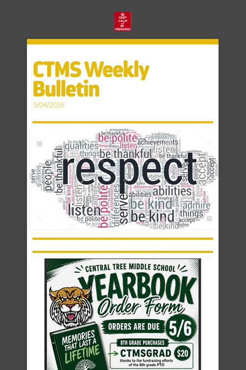 CTMS Weekly Bulletin