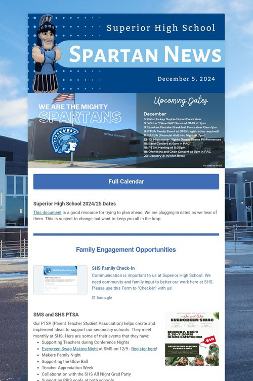 SHS Family News
