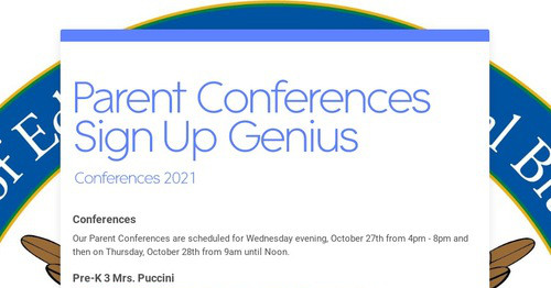 Parent Conferences Sign Up Genius