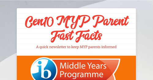 Cen10 MYP Parent Fast Facts