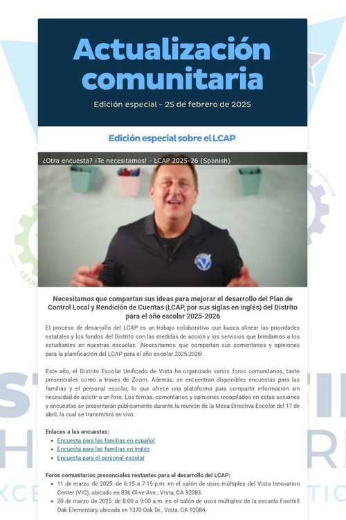 Actualización comunitaria