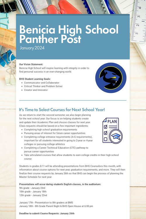 Benicia High School Panther Post