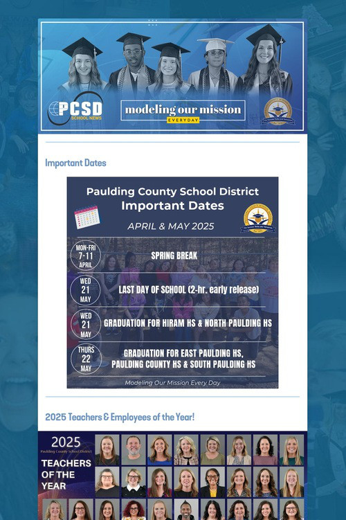 PCSD School News