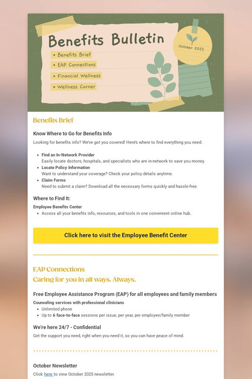 Benefits Bulletin