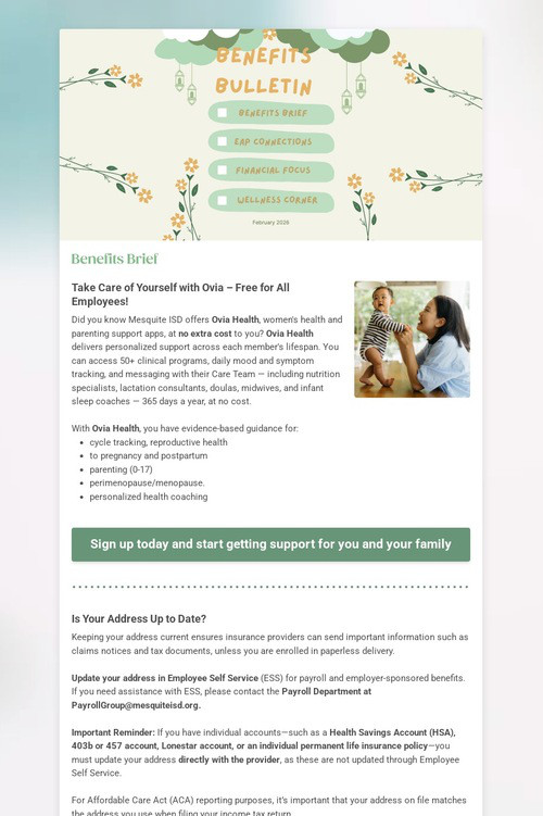 Benefits Bulletin (Feb)