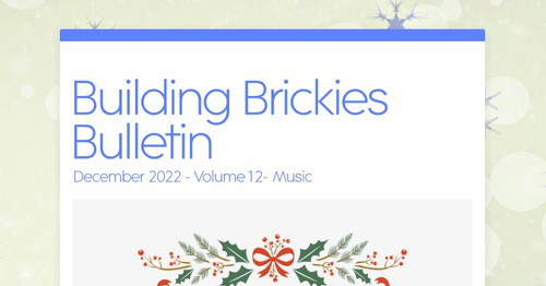 Building Brickies Bulletin