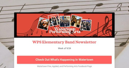 WPS Elementary Band Newsletter